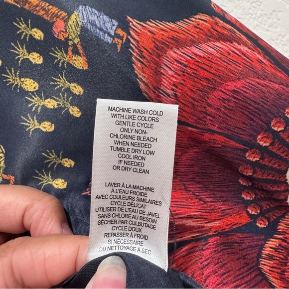 Industry Republic Crop Bomber Jacket Floral Farm Rio Vibe Jungle Tropical Size M - Picture 13 of 16